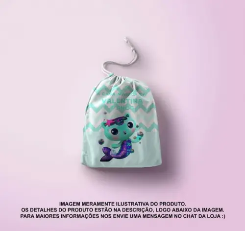 Saquinho Surpr. Personalizado 15x20cm a Casa Mágica da Gabby
