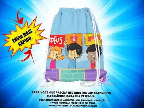 Mochilinha 19x28cm 3 Palavrinhas ( Envio + Rápido )