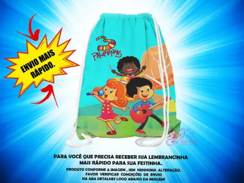 Mochilinha 19x28cm 3 Palavrinhas ( Envio + Rápido )
