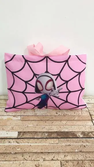 Sacolinhas Ecobag Personalizadas 28x19cm Homem Aranha Baby