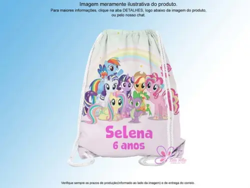 Mochilinha Personalizada 19x28cm My Little Pony