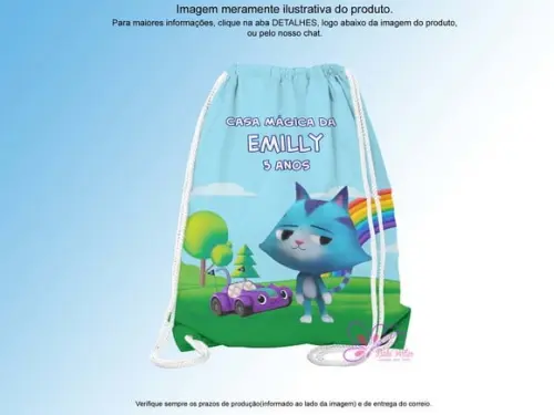 Mochilinha Personalizada a Casa Mágica da Gabby