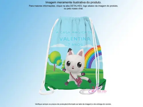 Mochilinha Personalizada a Casa Mágica da Gabby