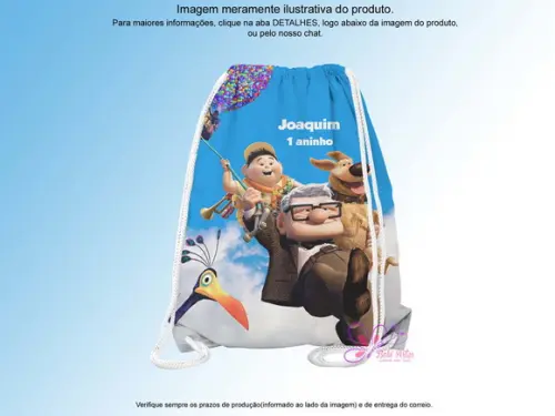Mochilinha Personalizada 19x28cm Up Altas Aventuras