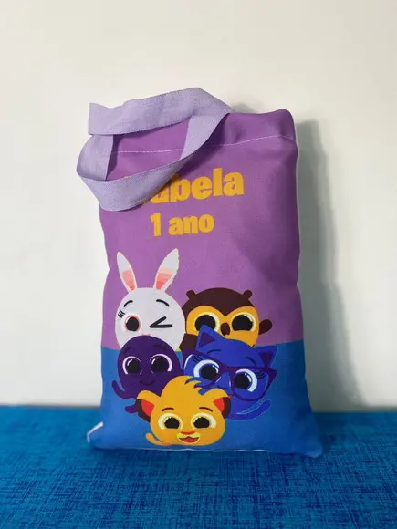 Sacolinhas Ecobag Personalizadas 19x28cm Bolofofos