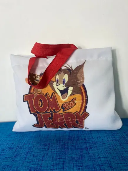 Sacolinhas Ecobag Personalizadas 28x19cm Tom e Jerry
