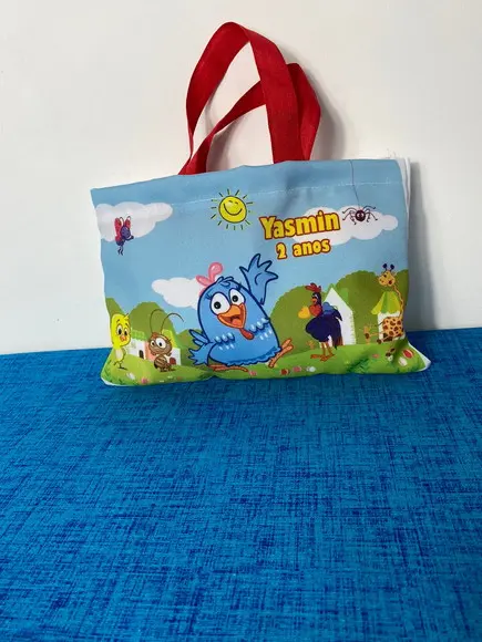 Sacolinhas Ecobag Personalizadas 28x19cm Galinha Pintadinha