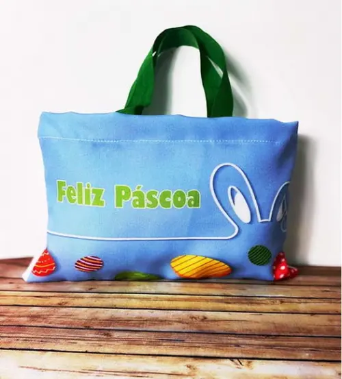 Sacolinhas Ecobag Personalizadas 28x19cm Páscoa