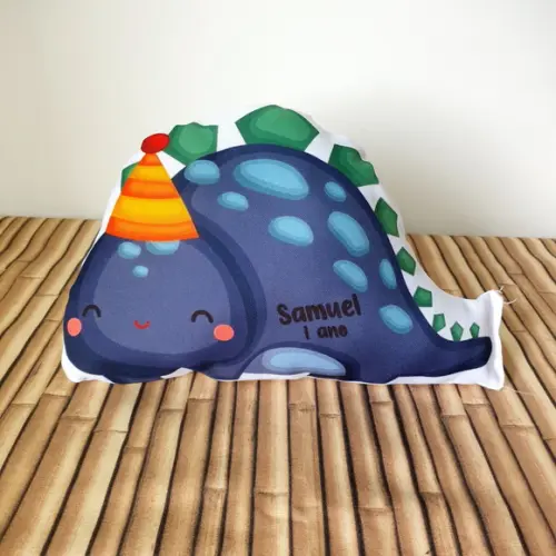 Almofada Formato Personalizada Dinossauro Baby