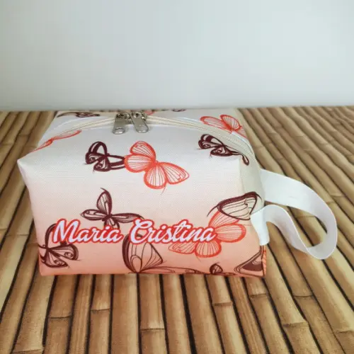 Nécessaire Box G com Alça - Borboletas