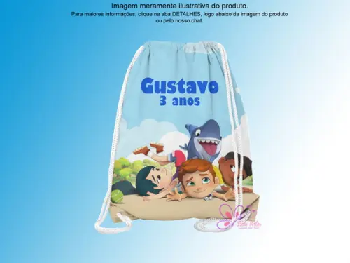 Mochilinha Personalizada 19x28cm Tubacão