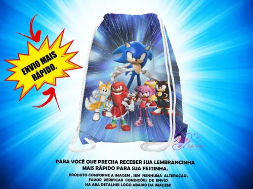 Mochilinha Sonic ( Envio + Rápido )