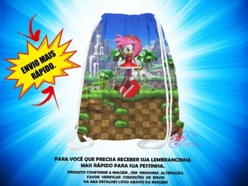 Mochilinha Sonic ( Envio + Rápido )