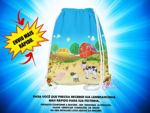 Mochilinha Fazendinha ( Envio + Rápido )