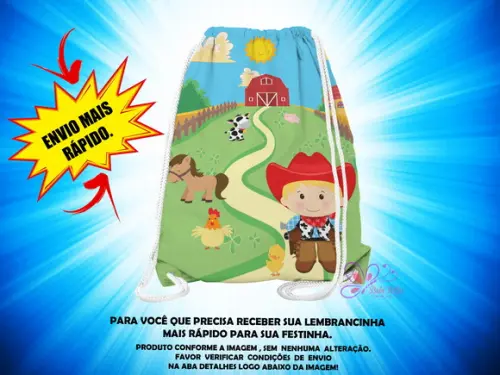 Mochilinha Fazendinha ( Envio + Rápido )