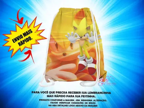 Mochilinha Sonic ( Envio + Rápido )