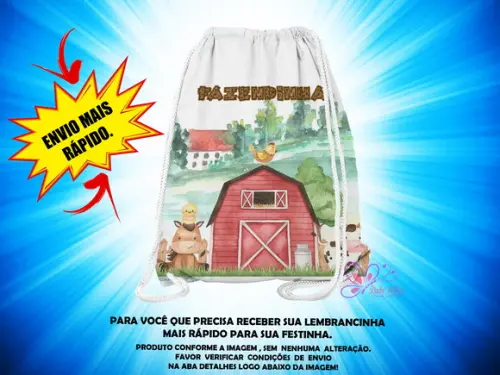 Mochilinha Fazendinha ( Envio + Rápido )