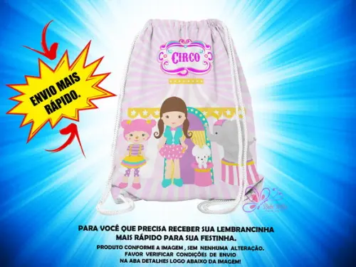 Mochilinha Circo ( Envio + Rápido )