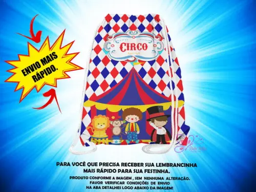 Mochilinha Circo ( Envio + Rápido )