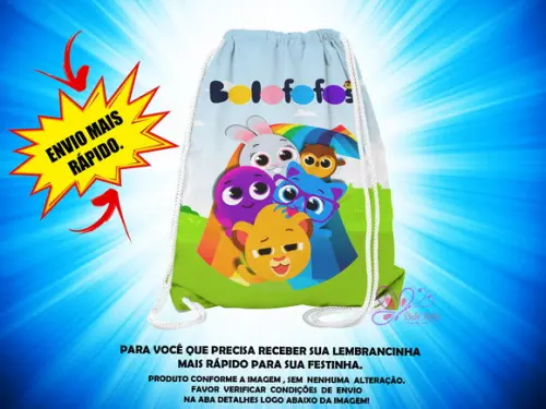 Mochilinha Bolofofos ( Envio + Rápido )
