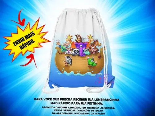 Mochilinha Arca de Noé ( Envio + Rápido )