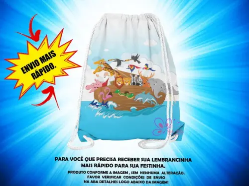 Mochilinha Arca de Noé ( Envio + Rápido )