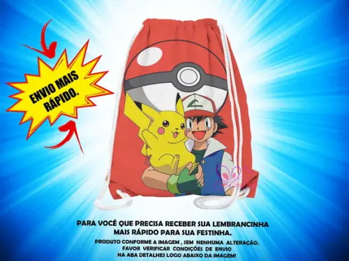 Mochilinha Pokémon ( Envio + Rápido )