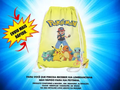 Mochilinha Pokémon ( Envio + Rápido )