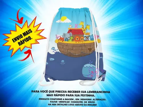 Mochilinha Arca de Noé ( Envio + Rápido )