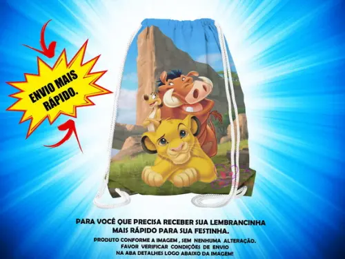 Mochilinha o Rei Leão ( Envio + Rápido )