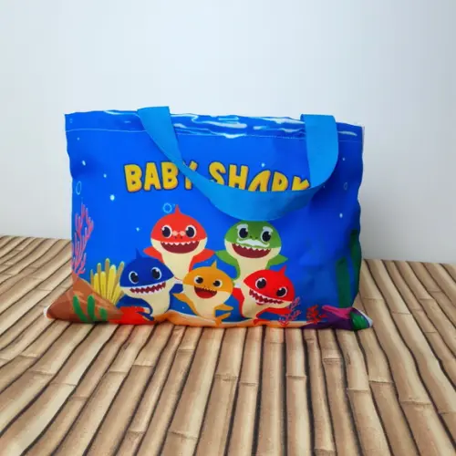 Sacolinhas Ecobag Personalizadas 28x19cm Baby Shark