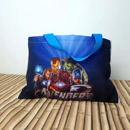 Sacolinhas Ecobag Personalizadas 28x19cm Vingadores