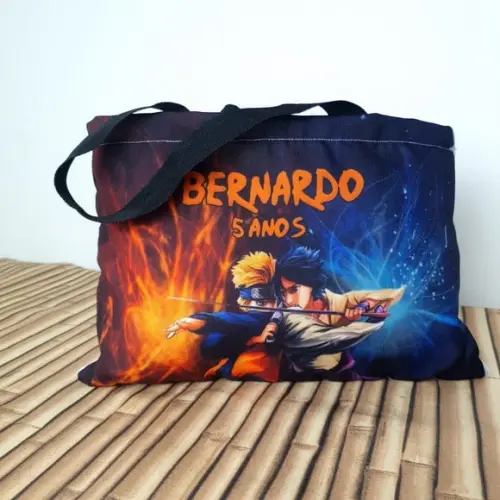 Sacolinhas Ecobag Personalizadas 28x19cm Naruto