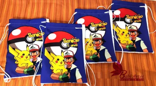 Mochilinha Personalizada Pokemon