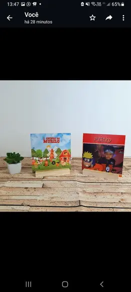 Quadrinho Personalizado 15x15cm Tema Variados