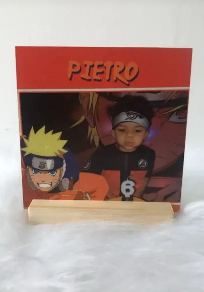 Quadrinho Personalizado 15x15cm Naruto