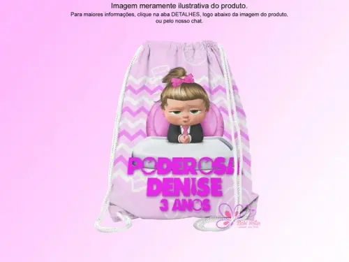 Mochilinha Personalizada Poderosa Chefinha