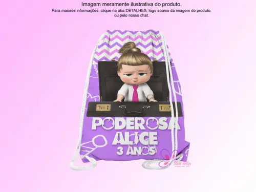 Mochilinha Personalizada Poderosa Chefinha