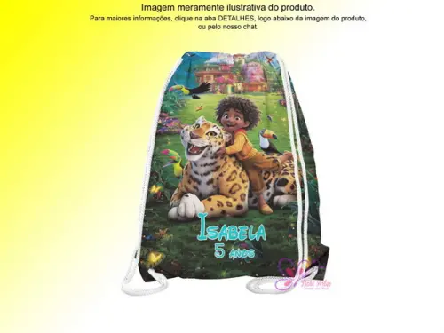 Mochilinha Personalizada 19x28cm Encanto