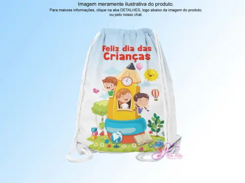 Mochilinha Personalizada Dia das Crianças