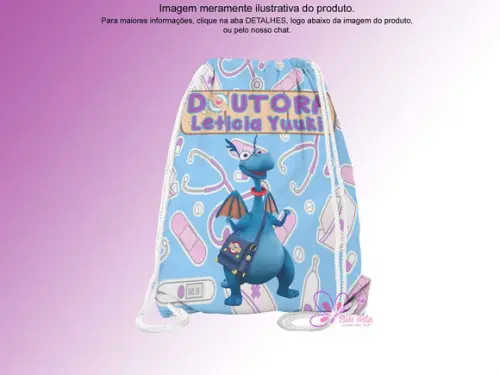 Mochilinha Personalizada Felpudo - Doutora Brinquedo