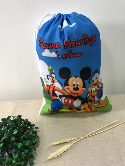 Saco Surpresa Personalizado 19x28cm mickey