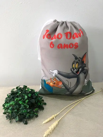 Saco Surpresa Personalizado 19x28cm Tom e jerry