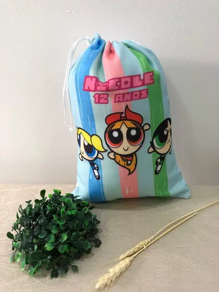 Saco Surpresa Personalizado 19x28cm Meninas super poderosas