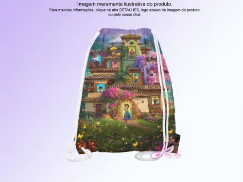 Mochilinha Personalizada 19x28cm Encanto