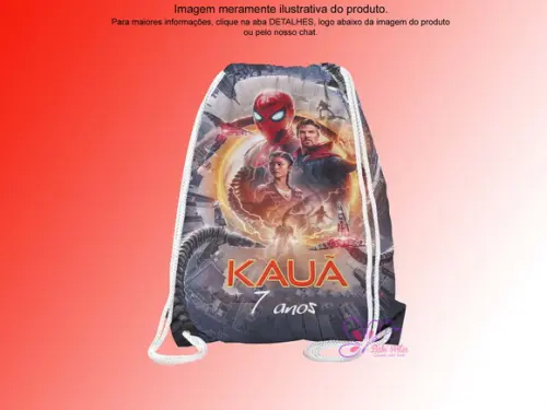 Mochilinha Personalizada Homem Aranha