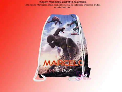 Mochilinha Personalizada Homem Aranha