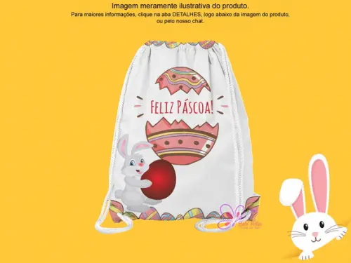 Mochilinha Personalizada Páscoa