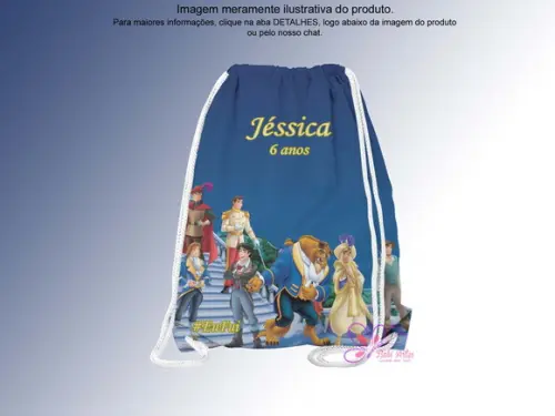 Mochilinha Personalizada Princípes