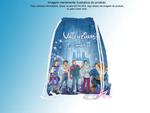 Mochilinha Personalizada Princípes
